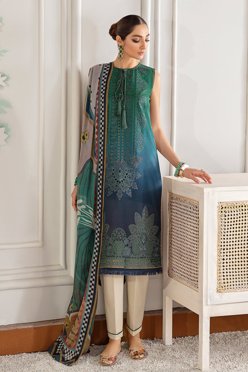 Baroque | Lawn Collection 24 | FL21-D1 - by - Libasekhas UK - Registered Vendor of : Baroque - 100% Original Designer Dresss