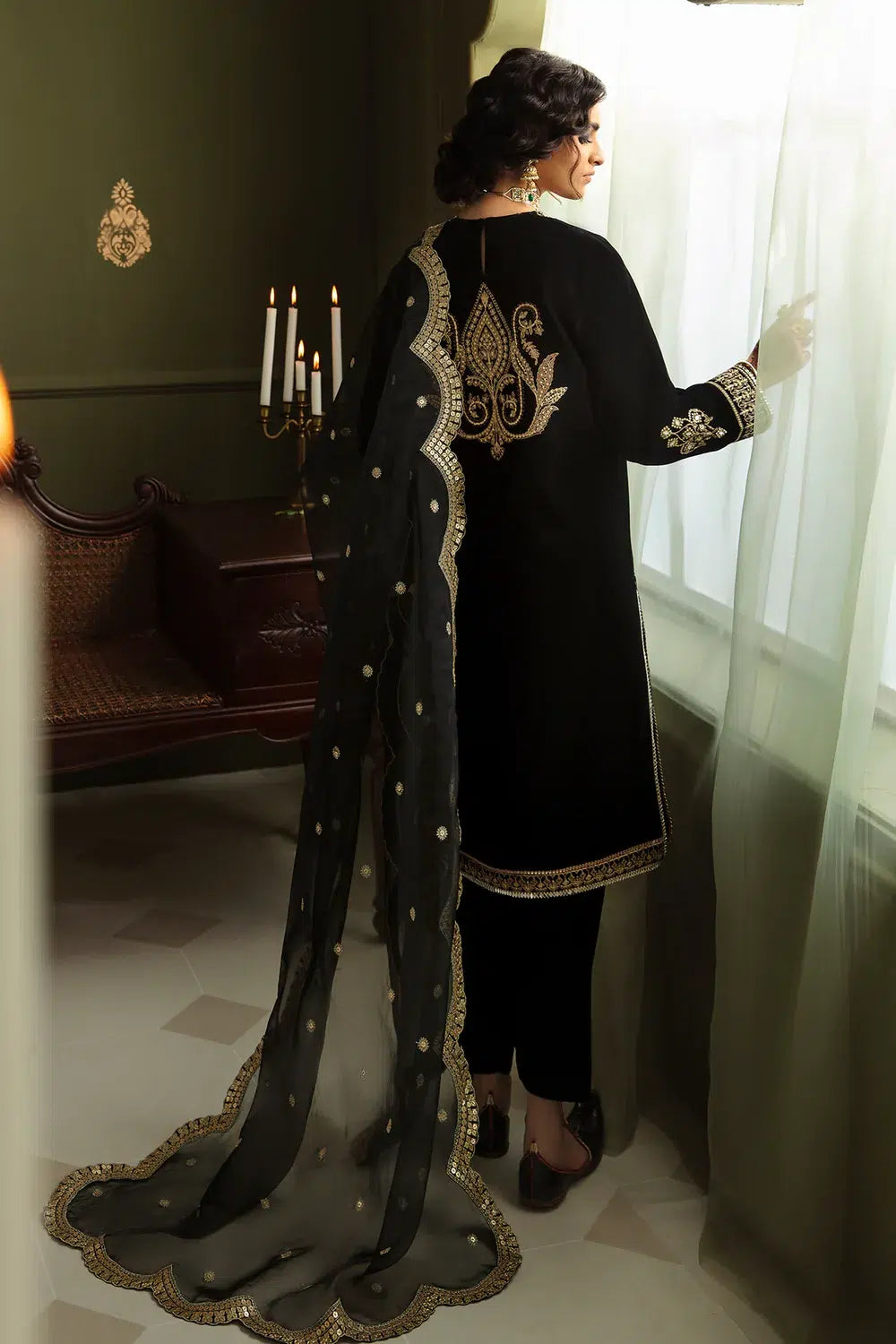 Baroque | Jahanara Luxury Velvet 23 | UF-462 - by - Libasekhas UK - Registered Vendor of : Baroque - 100% Original Designer Dresss