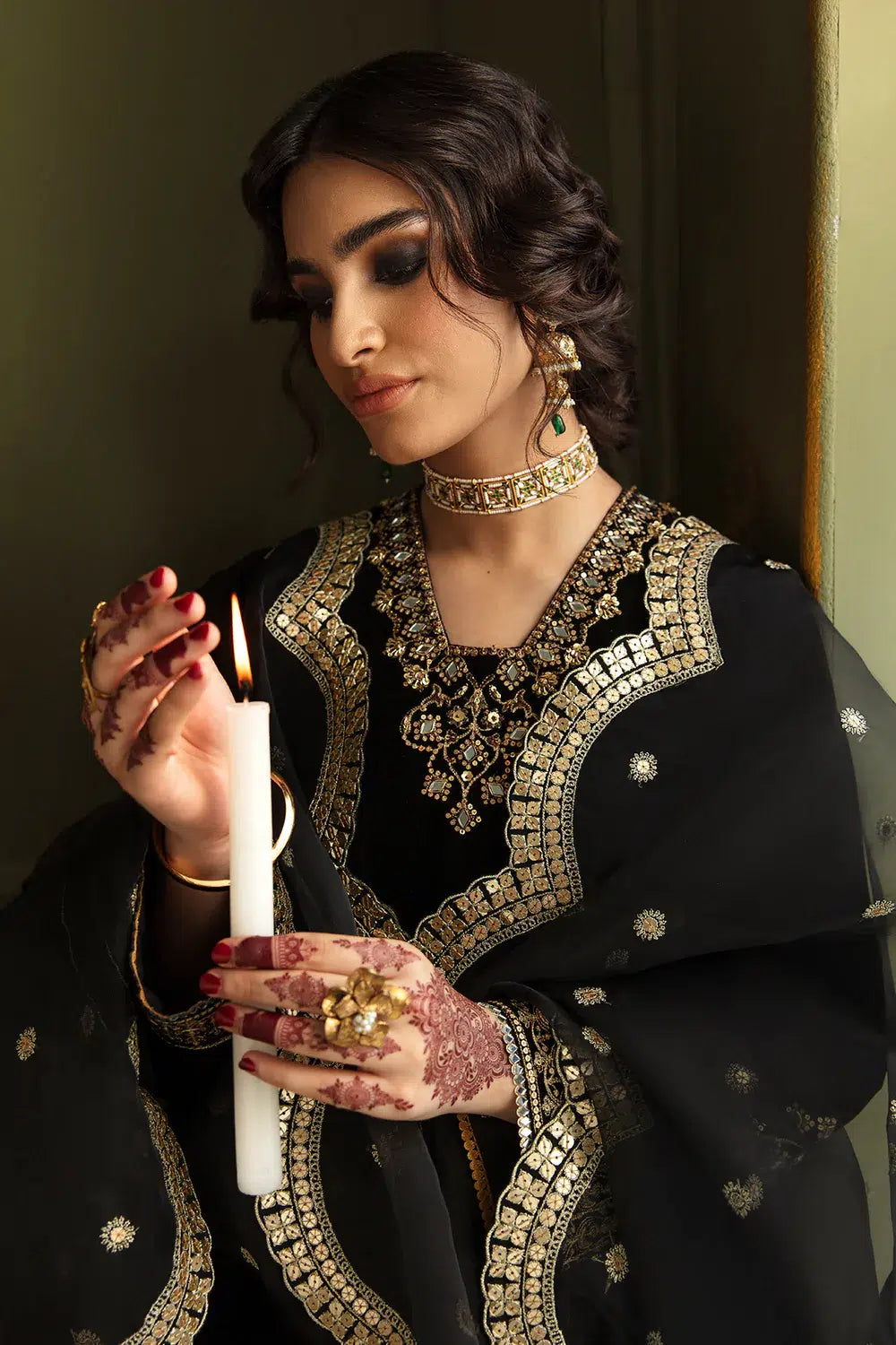 Baroque | Jahanara Luxury Velvet 23 | UF-462 - by - Libasekhas UK - Registered Vendor of : Baroque - 100% Original Designer Dresss