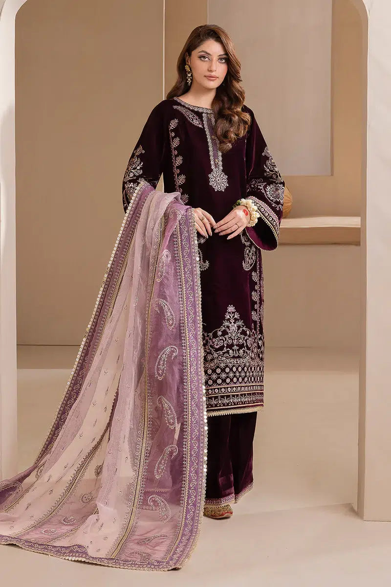 Baroque | Jahanara Luxury Velvet 23 | UF-422 - by - Libasekhas UK - Registered Vendor of : Baroque - 100% Original Designer Dresss