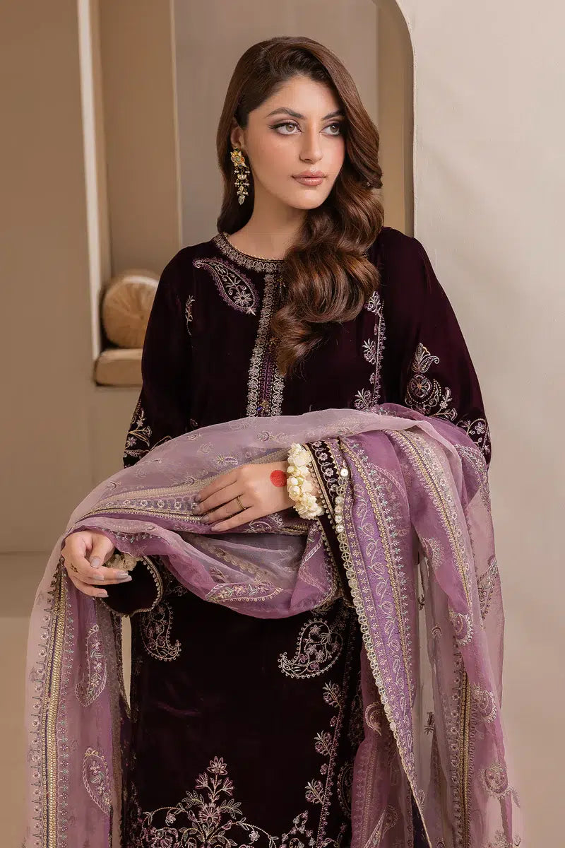 Baroque | Jahanara Luxury Velvet 23 | UF-422 - by - Libasekhas UK - Registered Vendor of : Baroque - 100% Original Designer Dresss