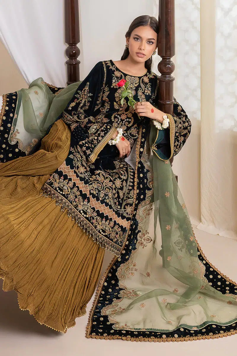 Baroque | Jahanara Luxury Velvet 23 | UF-423 - by - Libasekhas UK - Registered Vendor of : Baroque - 100% Original Designer Dresss