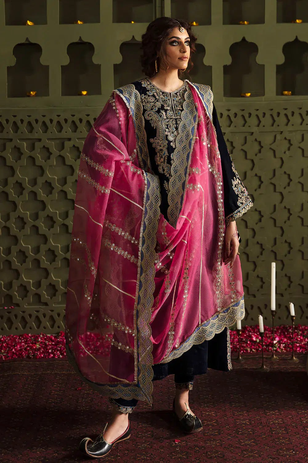 Baroque | Jahanara Luxury Velvet 23 | UF-463 - by - Libasekhas UK - Registered Vendor of : Baroque - 100% Original Designer Dresss