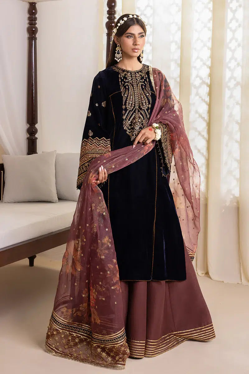 Baroque | Jahanara Luxury Velvet 23 | UF-424 - by - Libasekhas UK - Registered Vendor of : Baroque - 100% Original Designer Dresss