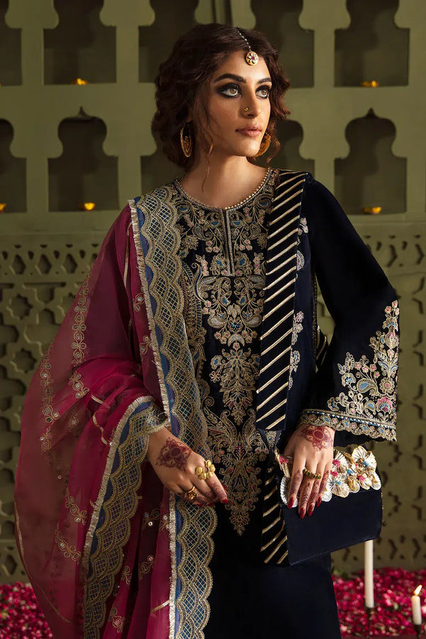 Baroque | Jahanara Luxury Velvet 23 | UF-463 - by - Libasekhas UK - Registered Vendor of : Baroque - 100% Original Designer Dresss