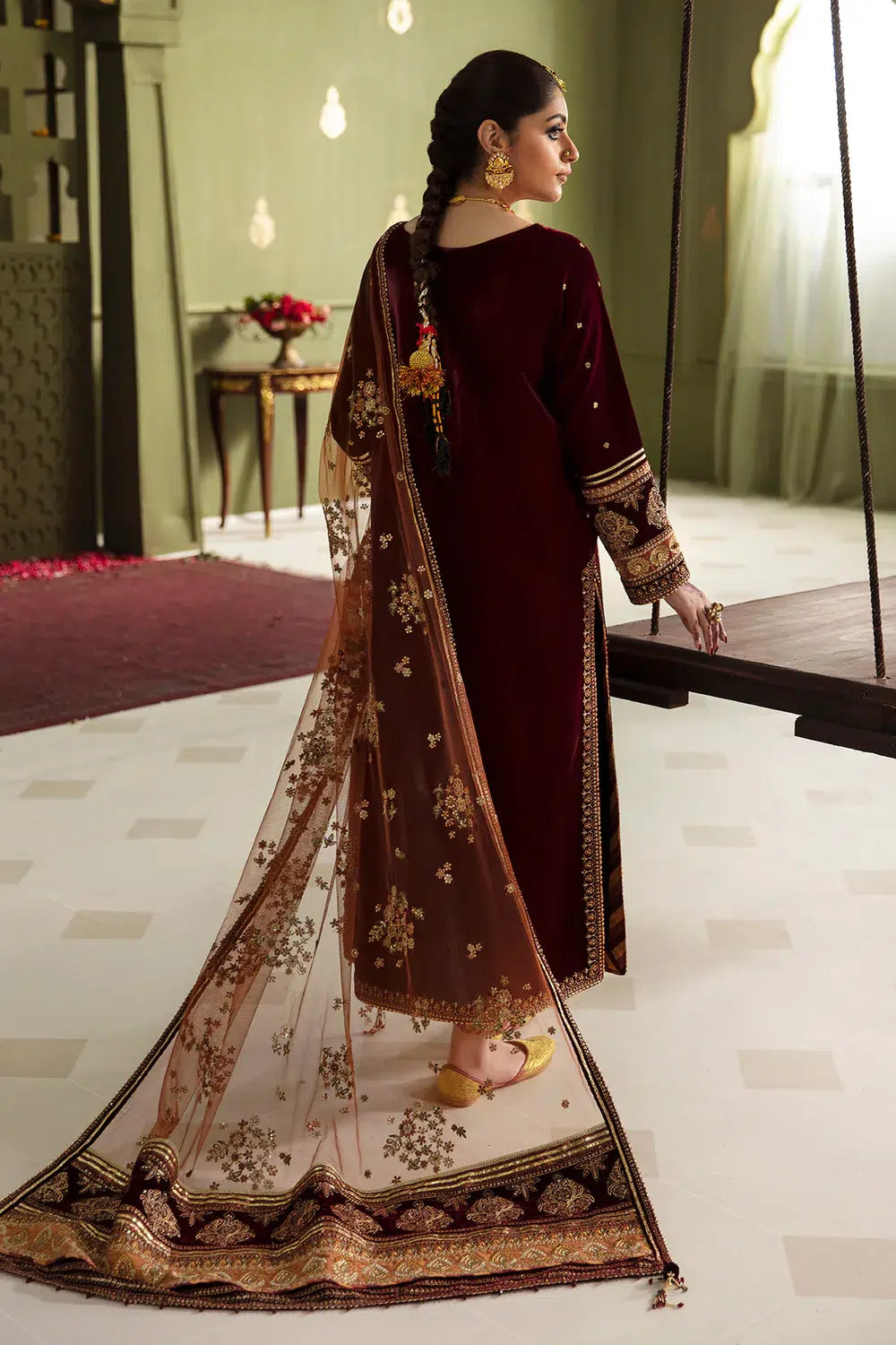 Baroque | Jahanara Luxury Velvet 23 | UF-466 - by - Libasekhas UK - Registered Vendor of : Baroque - 100% Original Designer Dresss