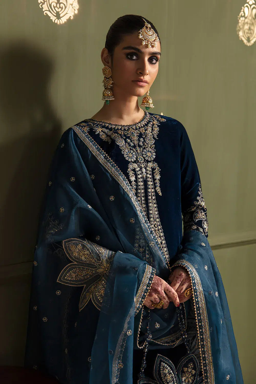 Baroque | Jahanara Luxury Velvet 23 | UF-467 - by - Libasekhas UK - Registered Vendor of : Baroque - 100% Original Designer Dresss