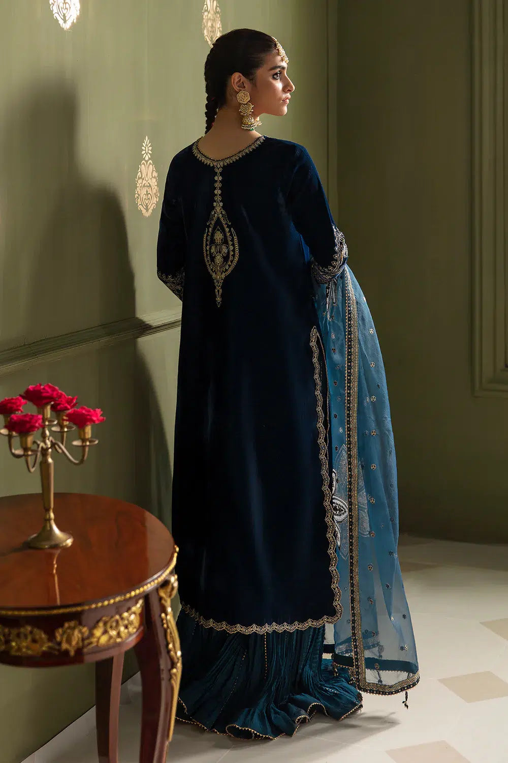 Baroque | Jahanara Luxury Velvet 23 | UF-467 - by - Libasekhas UK - Registered Vendor of : Baroque - 100% Original Designer Dresss