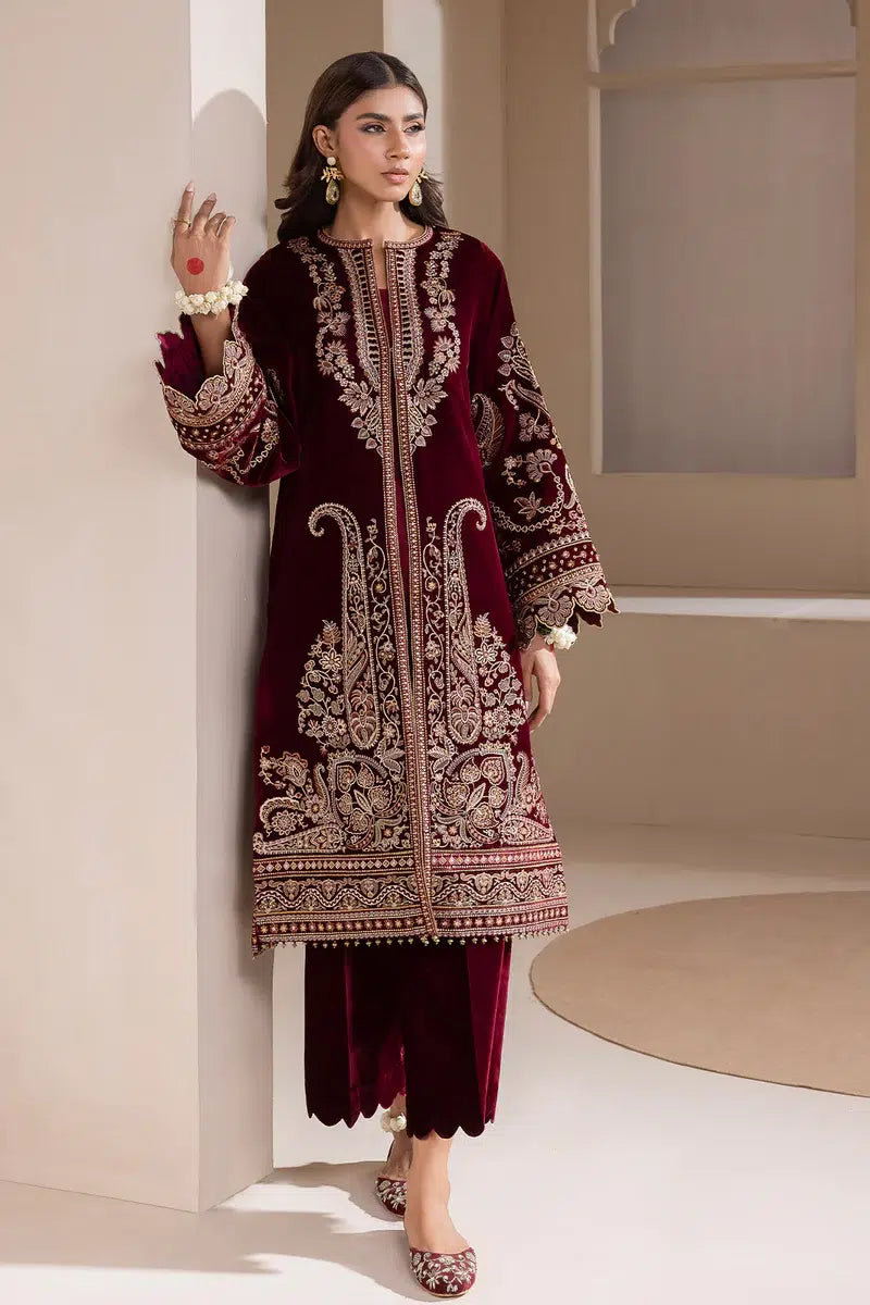 Baroque | Jahanara Luxury Velvet 23 | UF-421 - by - Libasekhas UK - Registered Vendor of : Baroque - 100% Original Designer Dresss
