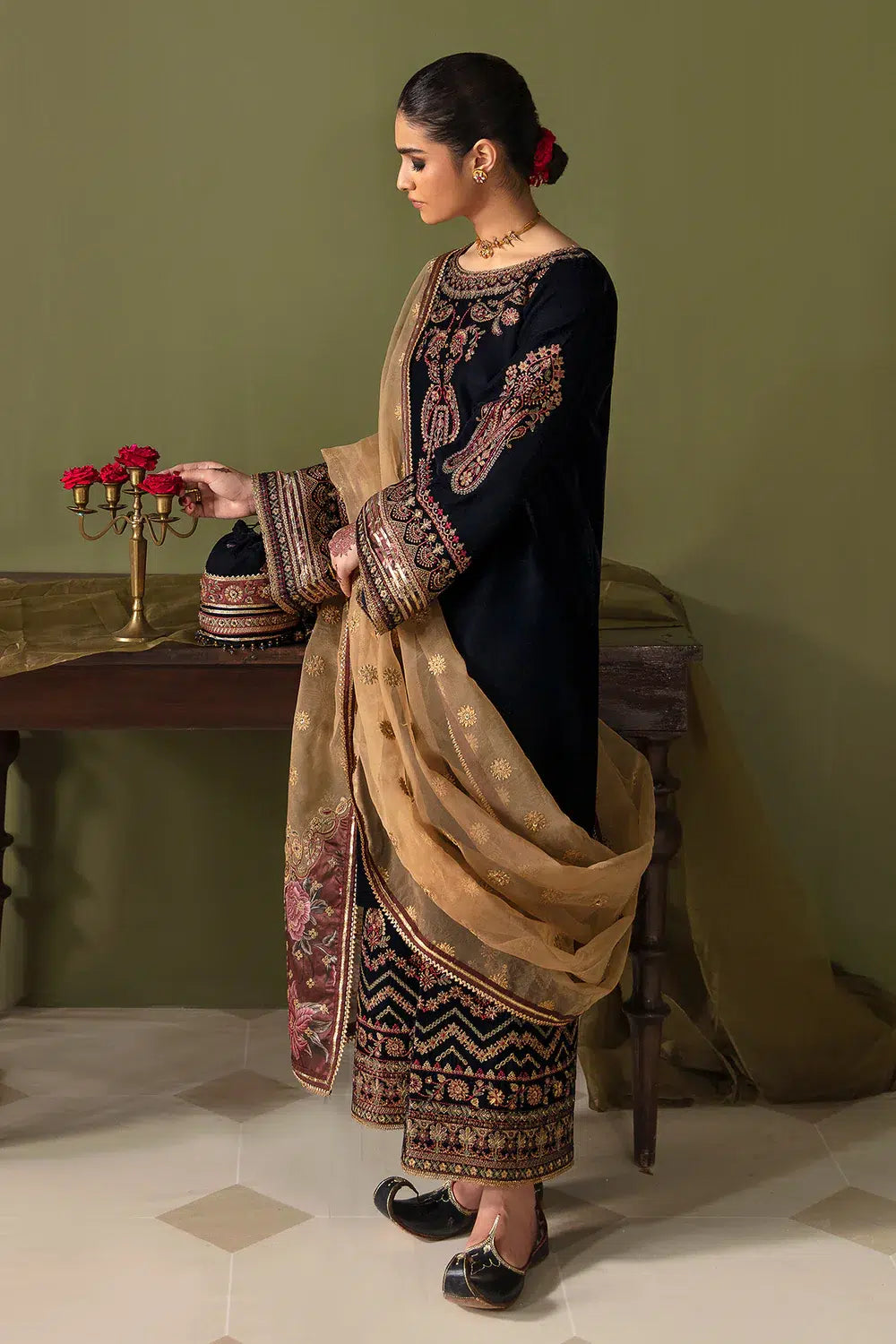 Baroque | Jahanara Luxury Velvet 23 | UF-469 - by - Libasekhas UK - Registered Vendor of : Baroque - 100% Original Designer Dresss
