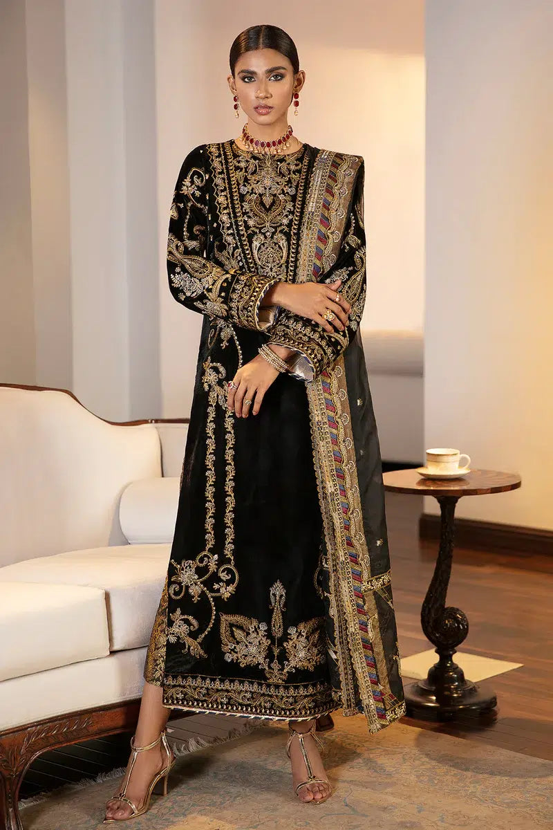 Baroque | Jahanara Luxury Velvet 23 | UF-42 - by - Libasekhas UK - Registered Vendor of : Baroque - 100% Original Designer Dresss