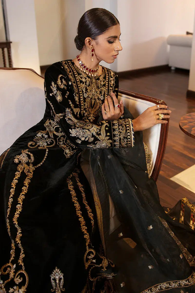 Baroque | Jahanara Luxury Velvet 23 | UF-42 - by - Libasekhas UK - Registered Vendor of : Baroque - 100% Original Designer Dresss