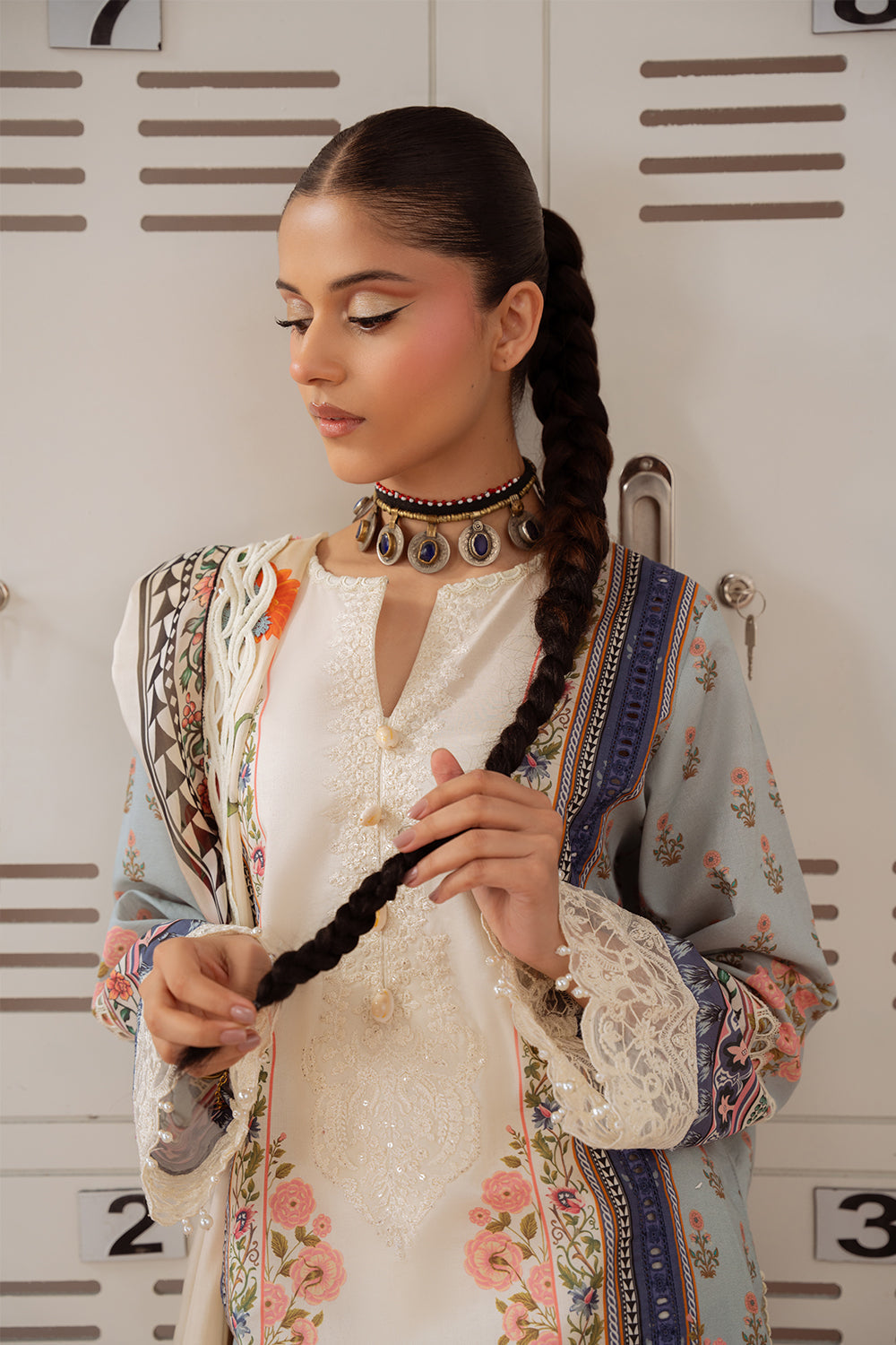 Saira Rizwan | Laanem Summer Lawn 25 | ZUMRA-B-SRL25-07 - by - Libasekhas UK - Registered Vendor of : Saira Rizwan - 100% Original Designer Dresss