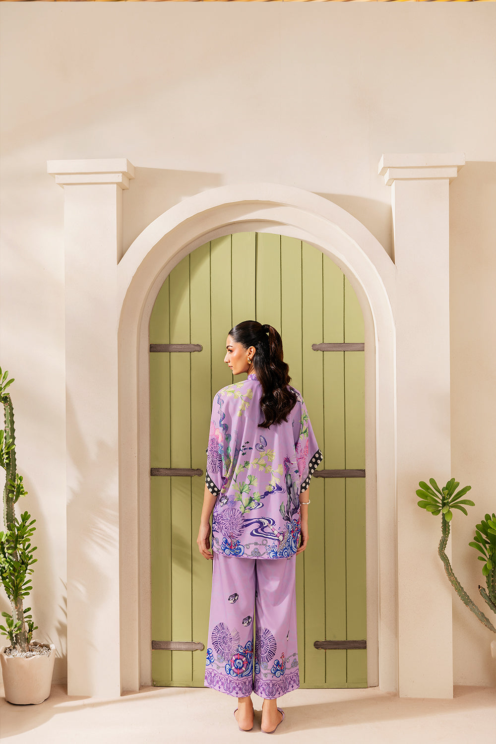 Saira Rizwan | Silk Coords 25 | LILAC LUSH - SRSP-25-10 - by Libasekhas UK - Registered Vendor of : Saira Rizwan - 100% Original Designer Dress