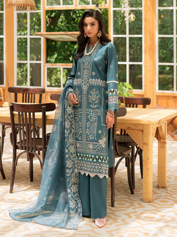 Mahnur | Bella Lawn 24 | BL - 01 - by - Libasekhas UK - Registered Vendor of : Mahnur - 100% Original Designer Dresss
