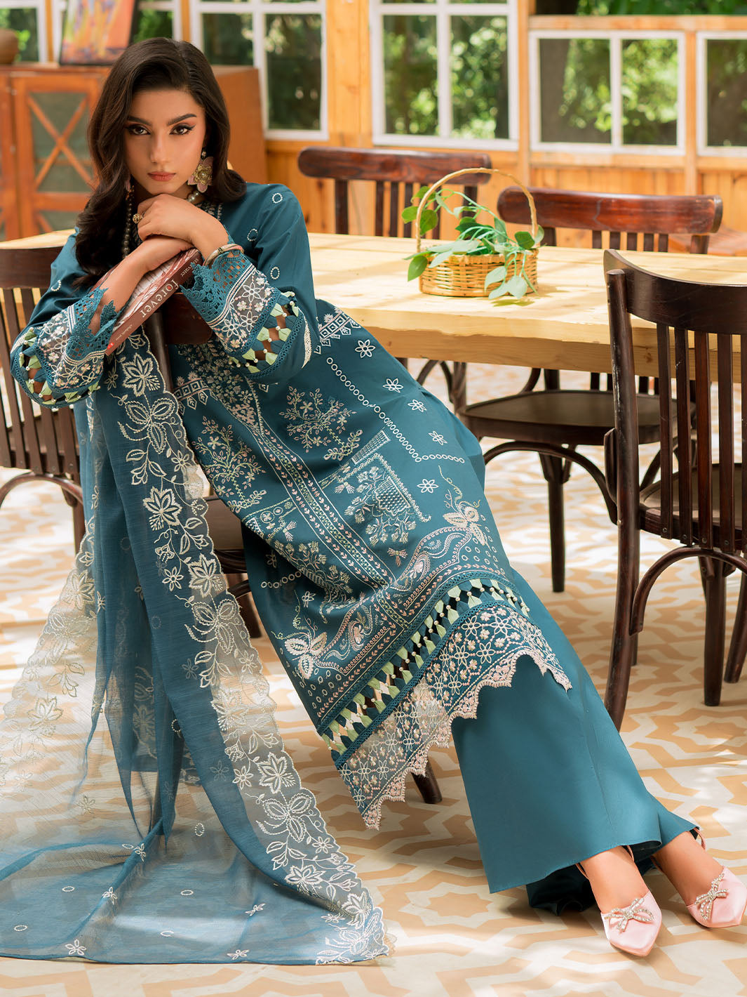 Mahnur | Bella Lawn 24 | BL - 01 - by - Libasekhas UK - Registered Vendor of : Mahnur - 100% Original Designer Dresss