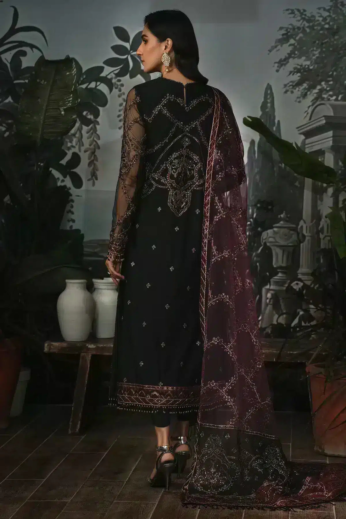 Zarif | LA ROSELLA Formals | ZLR 04 NIGHT GLOW - by - Libasekhas UK - Registered Vendor of : Zarif - 100% Original Designer Dresss