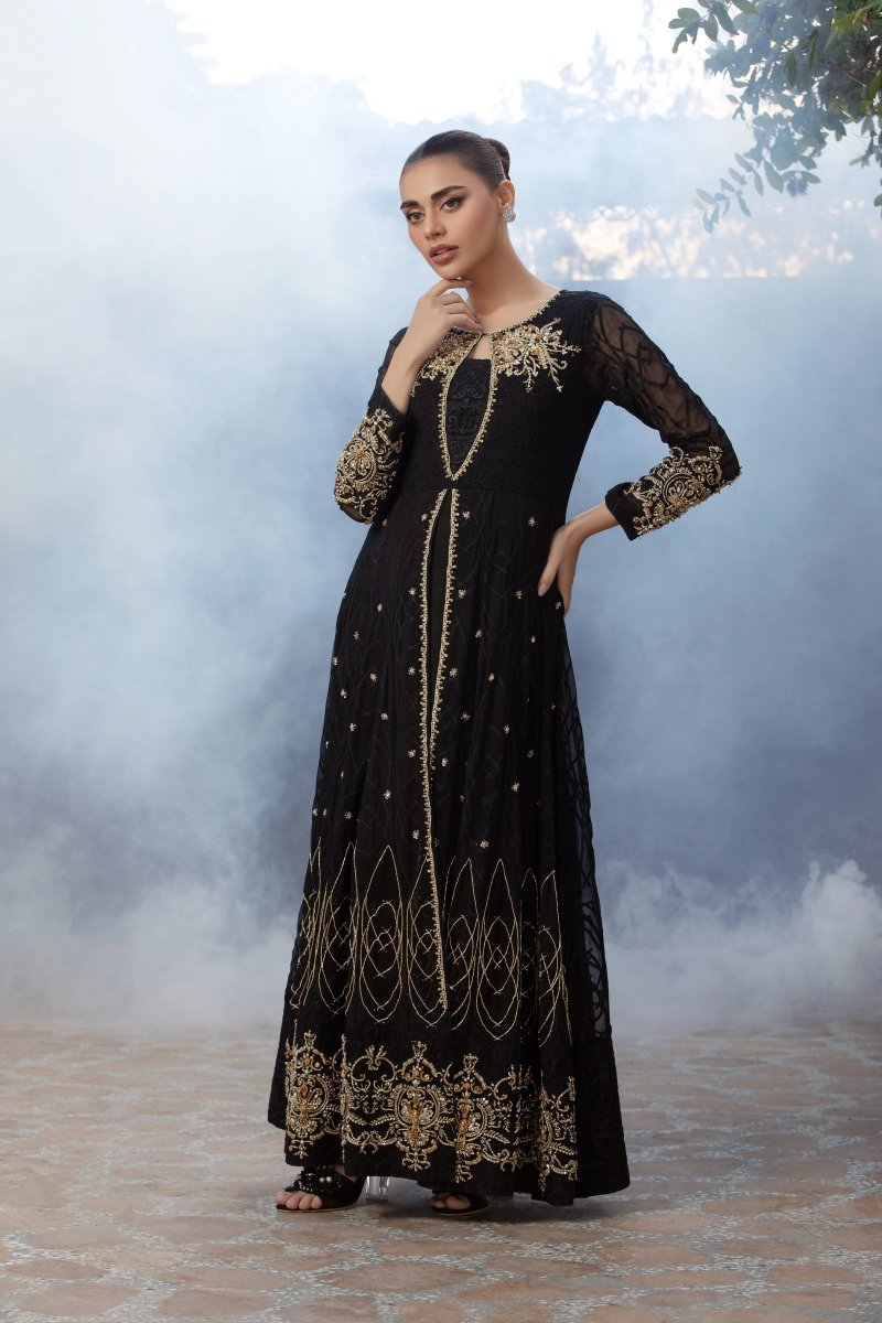 Panache | Pret | Black Royalty - by - Libasekhas UK - Registered Vendor of : Panache By Mona - 100% Original Designer Dresss