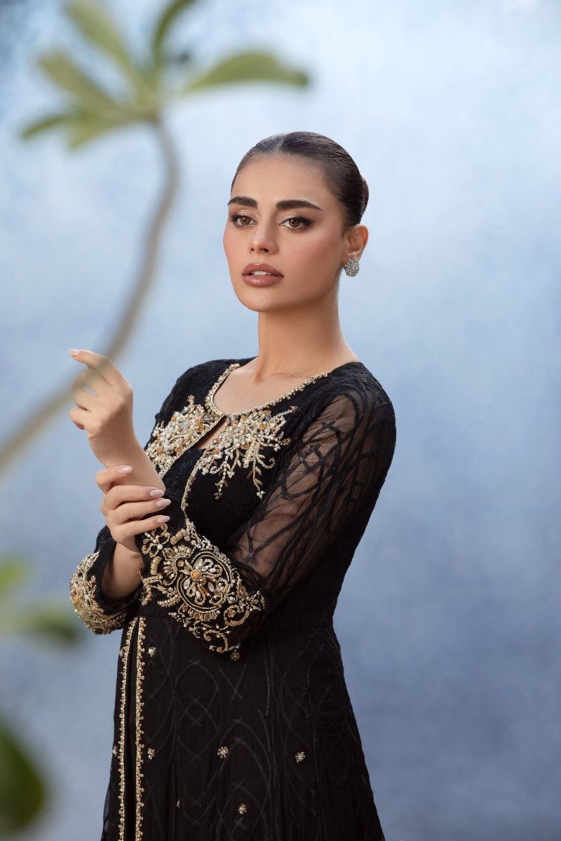 Panache | Pret | Black Royalty - by - Libasekhas UK - Registered Vendor of : Panache By Mona - 100% Original Designer Dresss