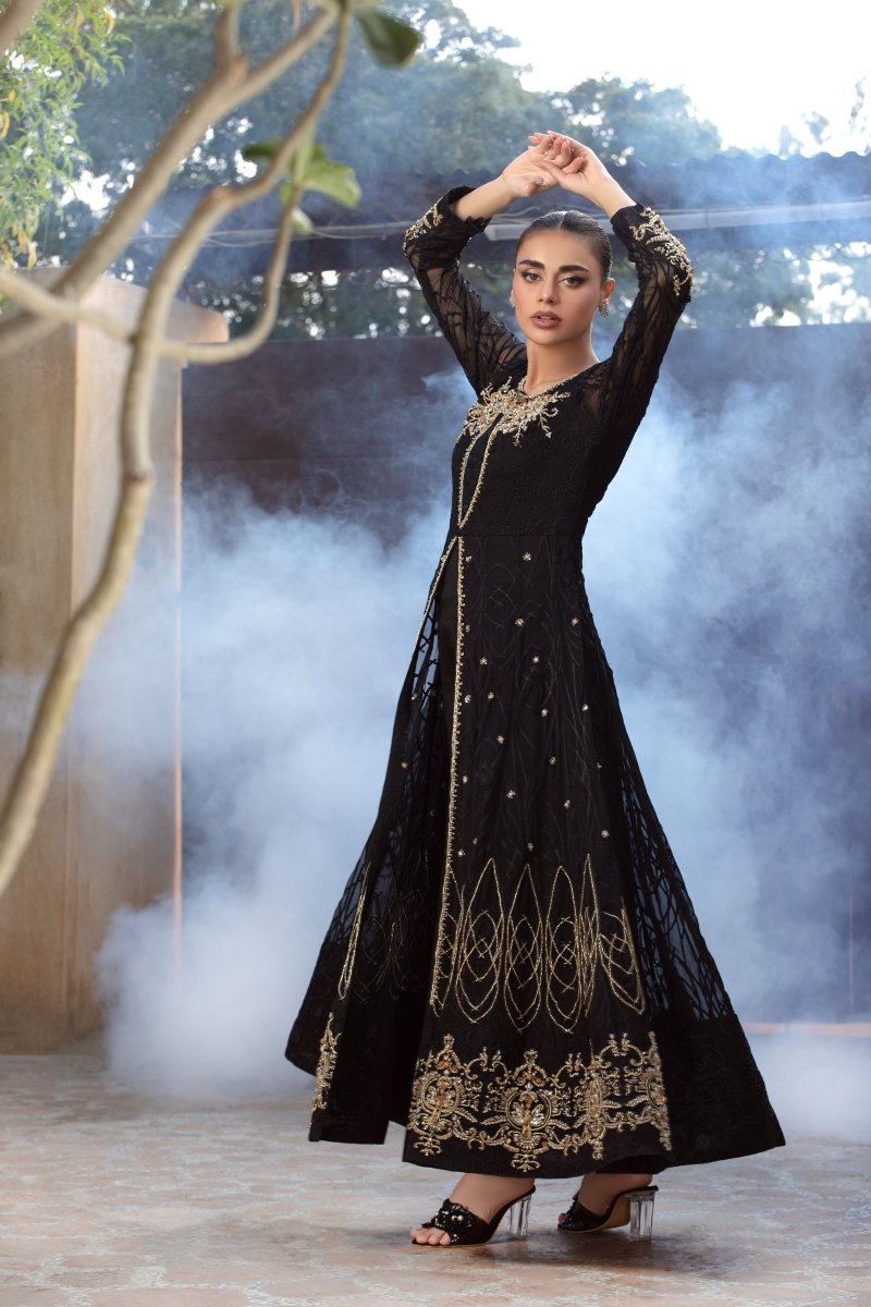 Panache | Pret | Black Royalty - by - Libasekhas UK - Registered Vendor of : Panache By Mona - 100% Original Designer Dresss
