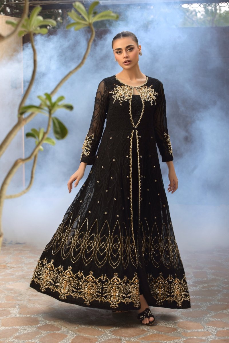 Panache | Pret | Black Royalty - by - Libasekhas UK - Registered Vendor of : Panache By Mona - 100% Original Designer Dresss