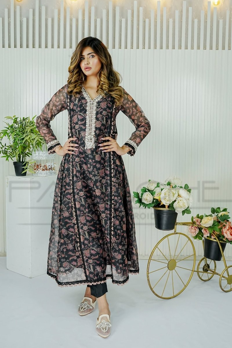 Panache | Pret | Black Swan - by - Libasekhas UK - Registered Vendor of : Panache By Mona - 100% Original Designer Dresss