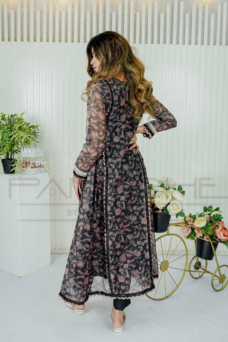 Panache | Pret | Black Swan - by - Libasekhas UK - Registered Vendor of : Panache By Mona - 100% Original Designer Dresss