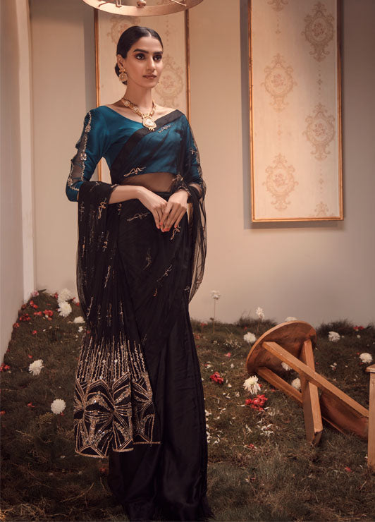 Ayesha and Usman | Celestial Night | Fauve - by - Libasekhas UK - Registered Vendor of : Ayesha and Usman - 100% Original Designer Dresss