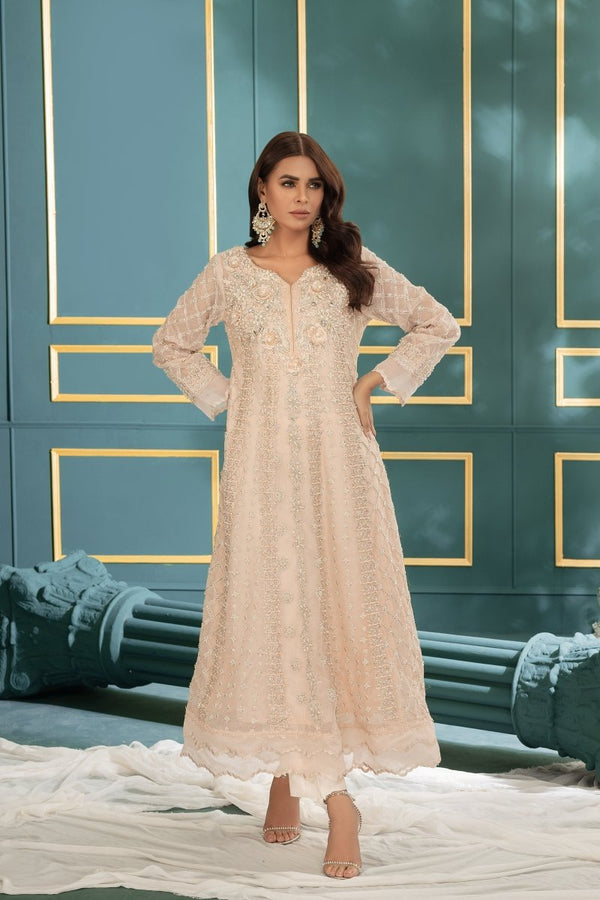 Panache | Pret | Blushing Breeze - by - Libasekhas UK - Registered Vendor of : Panache By Mona - 100% Original Designer Dresss
