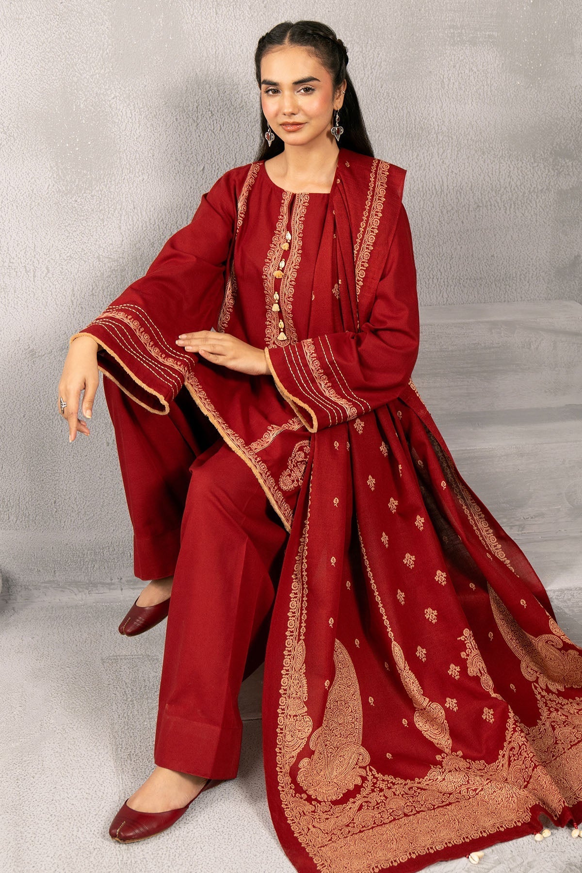 Kayseria | Winter Khaddar 24 | C6068-1 - by - Libasekhas UK - Registered Vendor of : Kayseria - 100% Original Designer Dresss