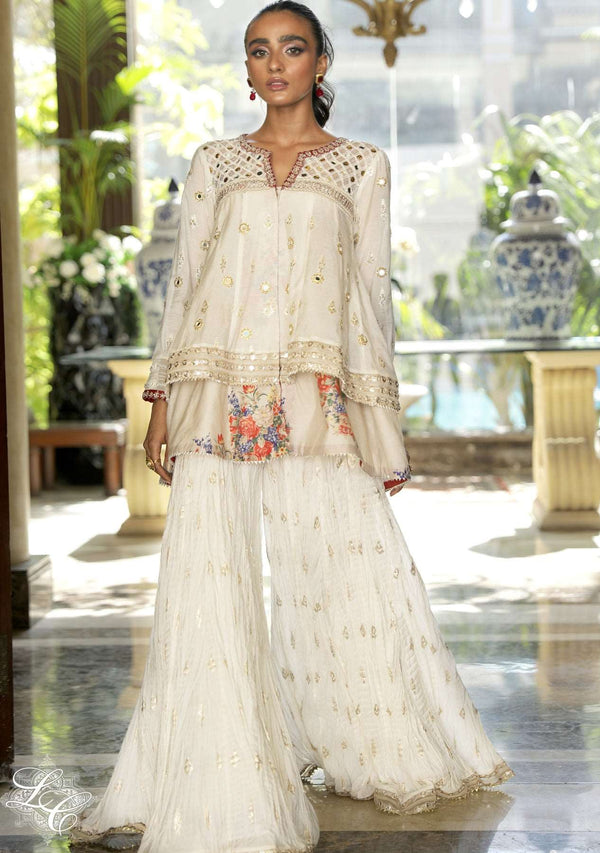 Layla Chatoor | Luxury Pret | Layered Peplum - by Libasekhas UK - Registered Vendor of : Layla Chatoor - 100% Original Designer Dress
