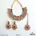 Necklace-0966 - by - Libasekhas UK - Registered Vendor of : Zeesy - 100% Original Designer Dresss