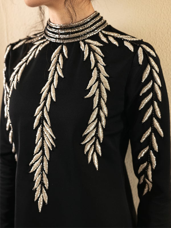 Caia | Mahiri Luxury Edit24 | VIVACIE (BLACK) - by - Libasekhas UK - Registered Vendor of : Caia - 100% Original Designer Dresss