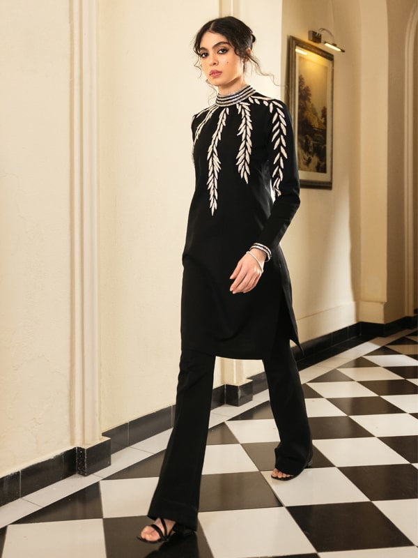 Caia | Mahiri Luxury Edit24 | VIVACIE (BLACK) - by - Libasekhas UK - Registered Vendor of : Caia - 100% Original Designer Dresss