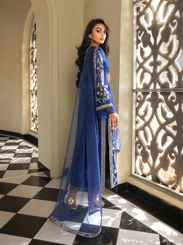 Caia | Mahiri Luxury Edit24 | AZURE - by - Libasekhas UK - Registered Vendor of : Caia - 100% Original Designer Dresss