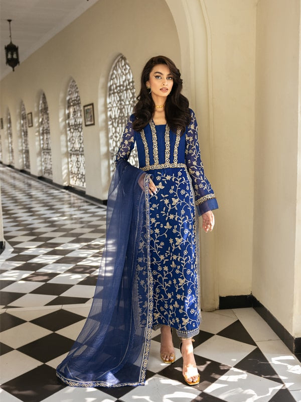 Caia | Mahiri Luxury Edit24 | AZURE - by - Libasekhas UK - Registered Vendor of : Caia - 100% Original Designer Dresss
