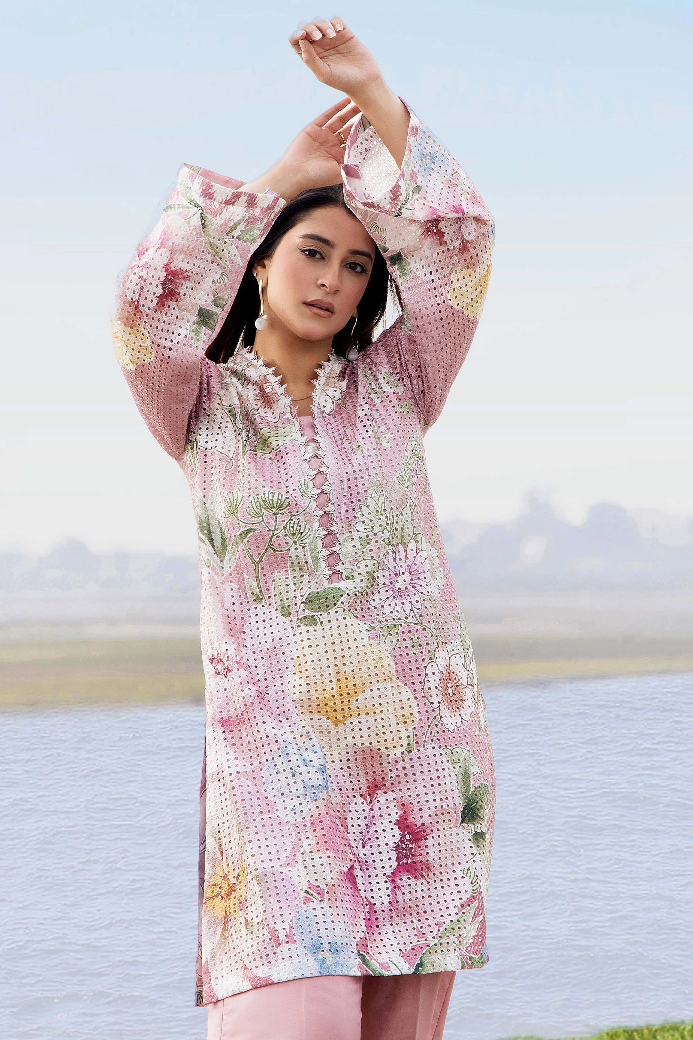 Adans Libas | Embrodiered Co Ord Sets | 4080 - by Libasekhas UK - Registered Vendor of : Adans Libas - 100% Original Designer Dress