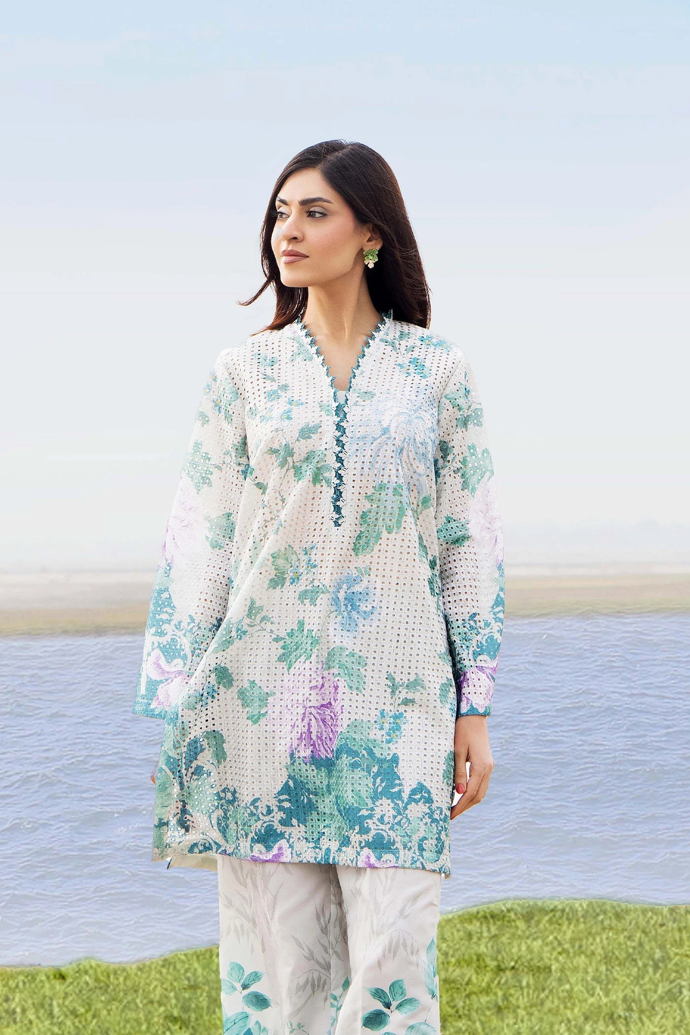 Adans Libas | Embrodiered Co Ord Sets | 4081 - by Libasekhas UK - Registered Vendor of : Adans Libas - 100% Original Designer Dress