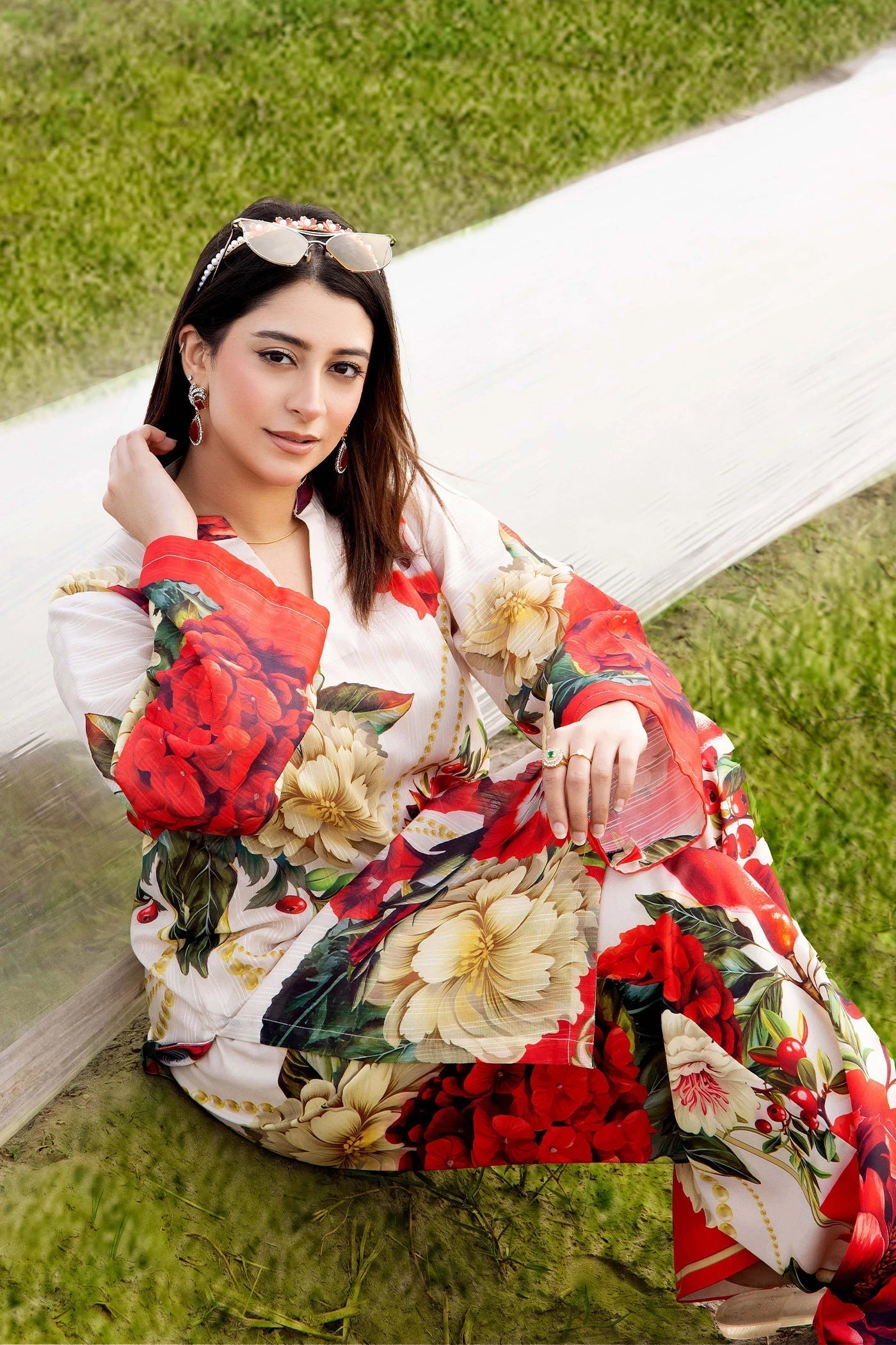 Adans Libas | Embrodiered Co Ord Sets | 4083 - by Libasekhas UK - Registered Vendor of : Adans Libas - 100% Original Designer Dress