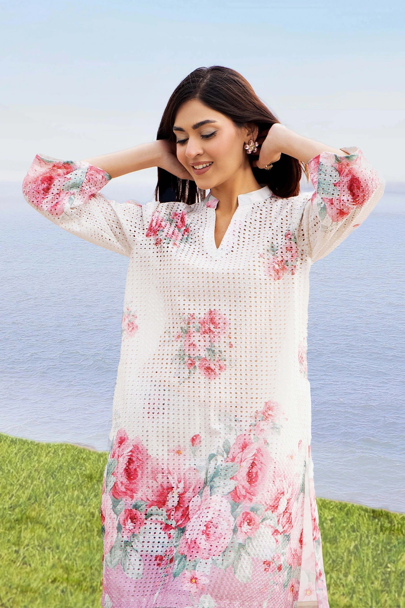 Adans Libas | Embrodiered Co Ord Sets | 4085 - by Libasekhas UK - Registered Vendor of : Adans Libas - 100% Original Designer Dress