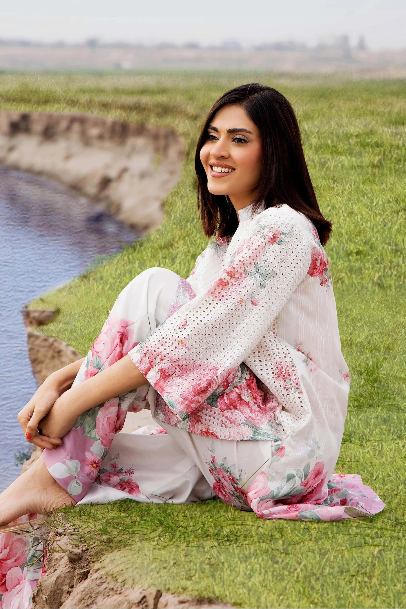 Adans Libas | Embrodiered Co Ord Sets | 4085 - by Libasekhas UK - Registered Vendor of : Adans Libas - 100% Original Designer Dress