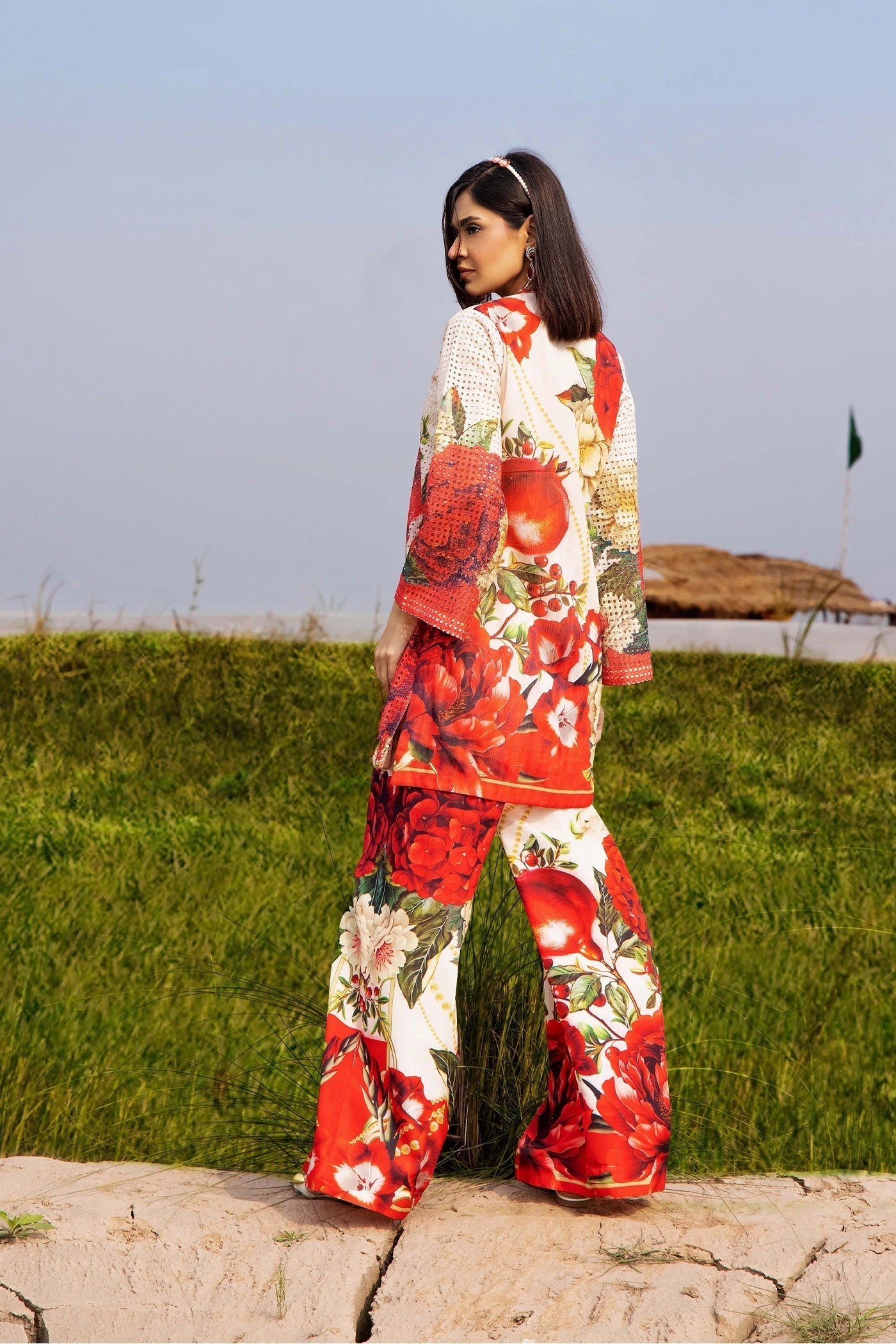 Adans Libas | Embrodiered Co Ord Sets | 4086 - by Libasekhas UK - Registered Vendor of : Adans Libas - 100% Original Designer Dress
