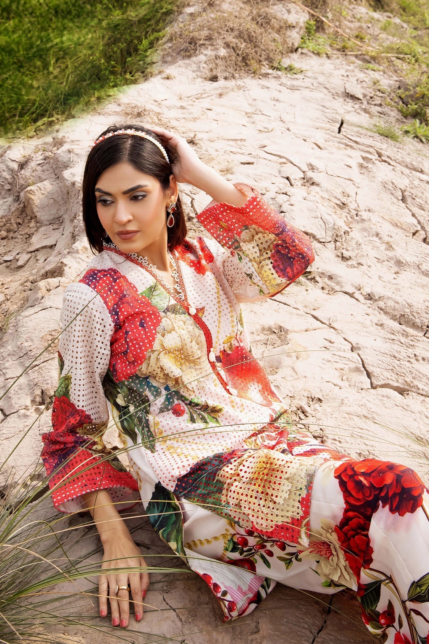 Adans Libas | Embrodiered Co Ord Sets | 4086 - by Libasekhas UK - Registered Vendor of : Adans Libas - 100% Original Designer Dress