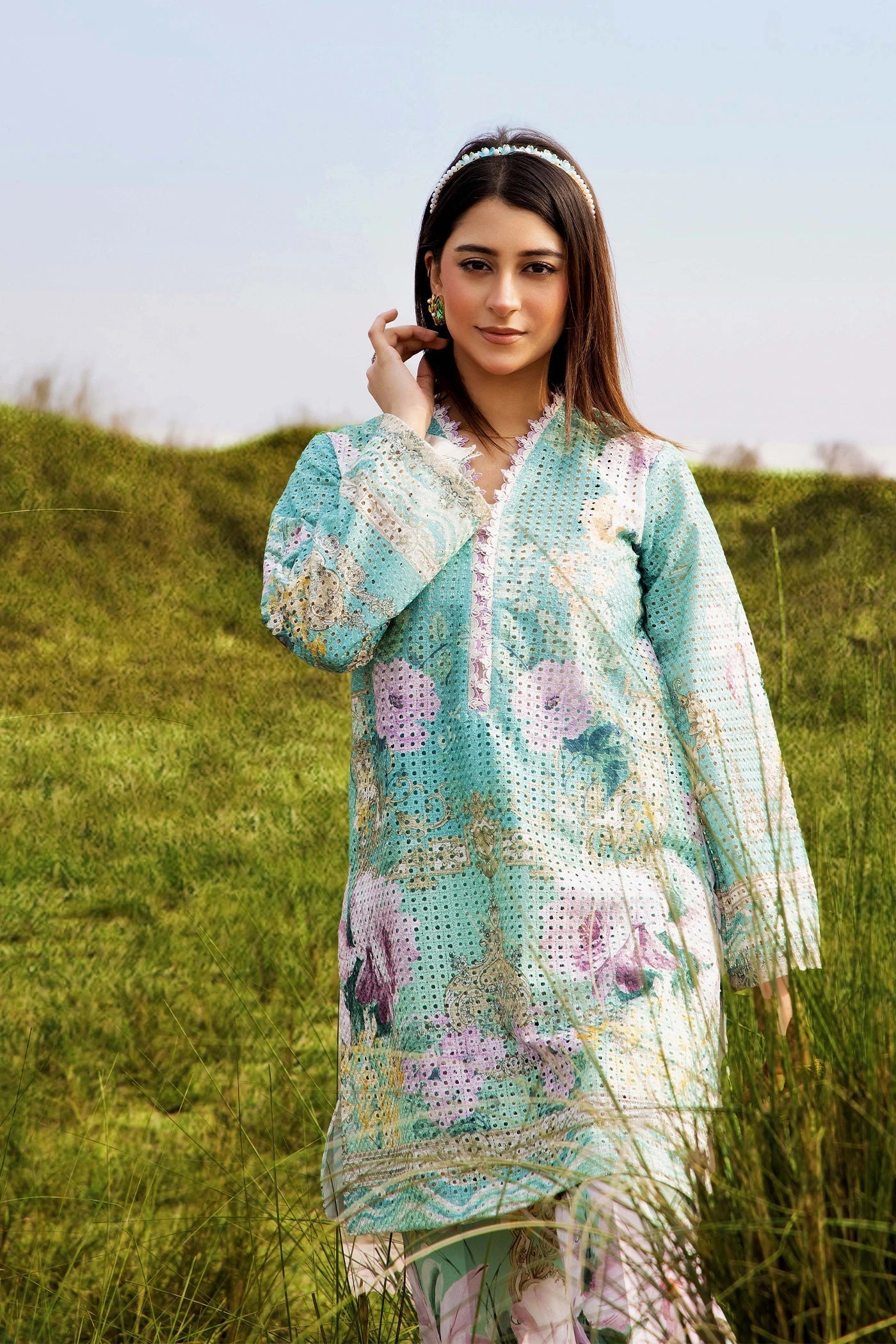 Adans Libas | Embrodiered Co Ord Sets | 4087 - by Libasekhas UK - Registered Vendor of : Adans Libas - 100% Original Designer Dress