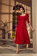 Caia | Pret Collection | CERISE - by - Libasekhas UK - Registered Vendor of : Caia - 100% Original Designer Dresss