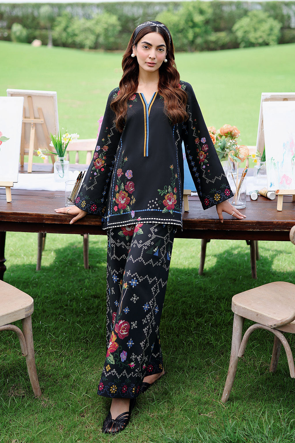 Afsanah |The Print Edit | AP-301 - by Libasekhas UK - Registered Vendor of : Afsanah - 100% Original Designer Dress