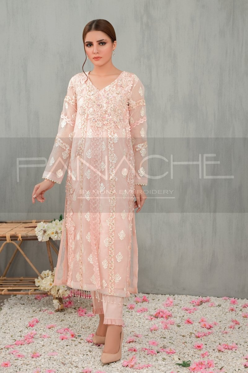 Panache | Pret | Cherry Blossom - by - Libasekhas UK - Registered Vendor of : Panache By Mona - 100% Original Designer Dresss