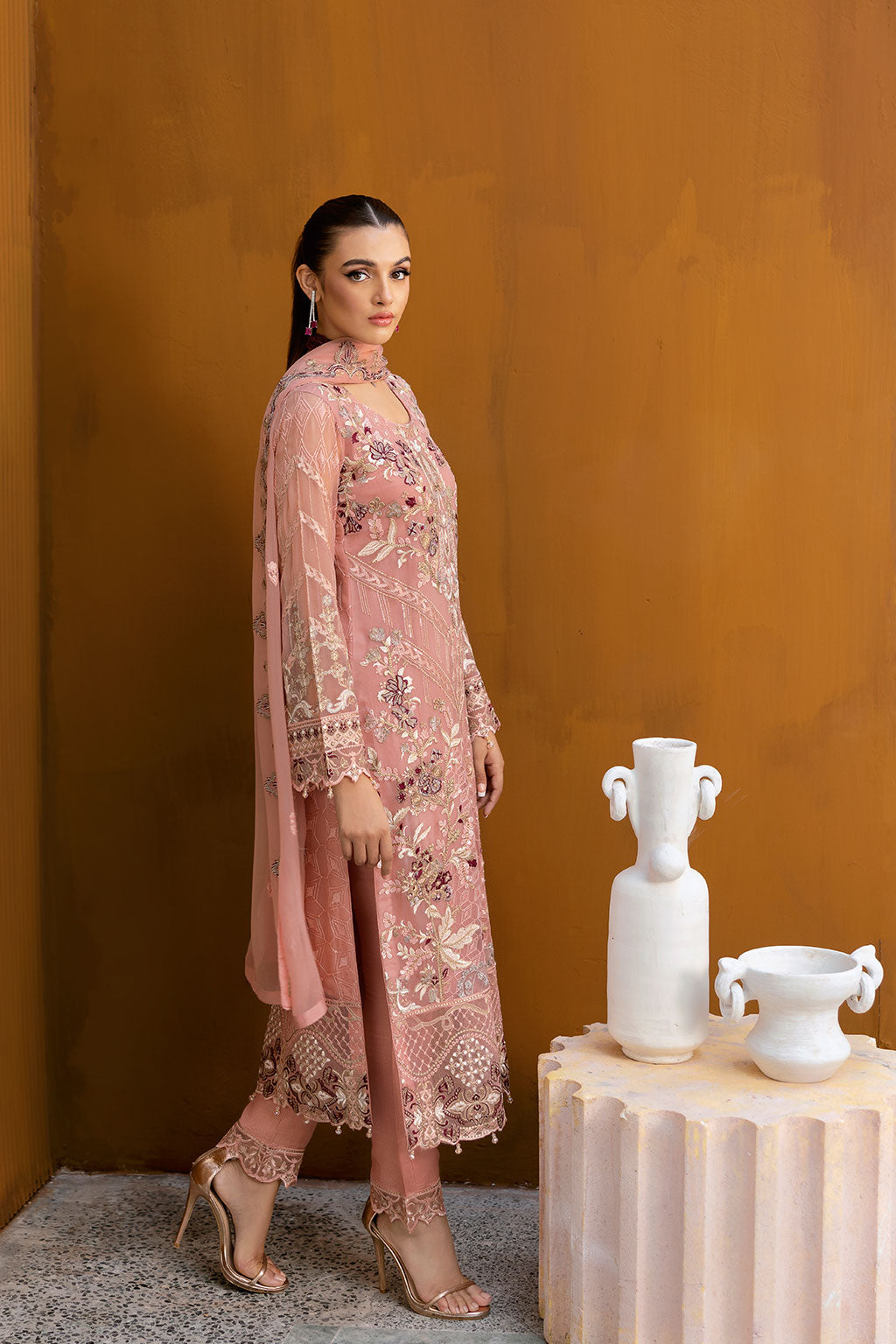 Ramsha | Chevron Chiffon Collection | A-1005 - by - Libasekhas UK - Registered Vendor of : Ramsha - 100% Original Designer Dresss