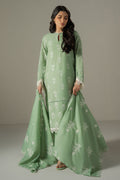 Cross Stitch | Chikankari Lawn 25 | SAGE GARDEN - by - Libasekhas UK - Registered Vendor of : Cross Stitch - 100% Original Designer Dresss