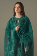 Cross Stitch | Chikankari Lawn 25 | VERDENT FLORA - by - Libasekhas UK - Registered Vendor of : Cross Stitch - 100% Original Designer Dresss